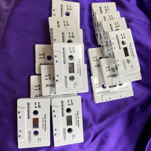 📌 VTG Audio Stephen King Bag of Bones Complete Book on 16 Cassettes Audiobooks - Picture 8 of 15